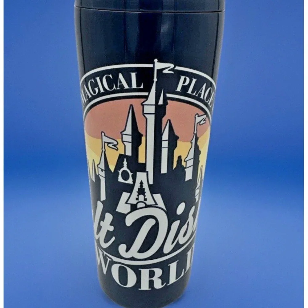 Walt Disney World Stainless Steel Tumbler w Straw The Most Magical Place On Eart